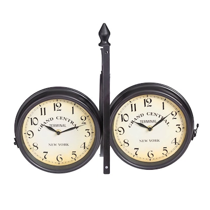 Artikelbild 9 für relaxdays Wanduhr beige schwarz Eisen 35,0 x 35,0 cm, Ø 22,0 cm, Artikelnummer 472132