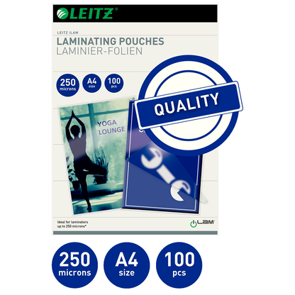 Artikelbild 9 für LEITZ Laminierfolien glänzend für A4 250 micron, 100 St., Artikelnummer 394580