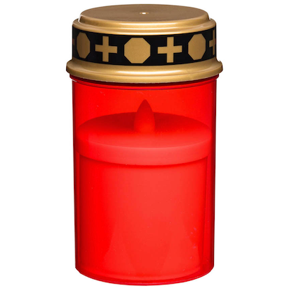 Artikelbild für Idena Grablicht LED rot, 1 St., Artikelnummer 641619