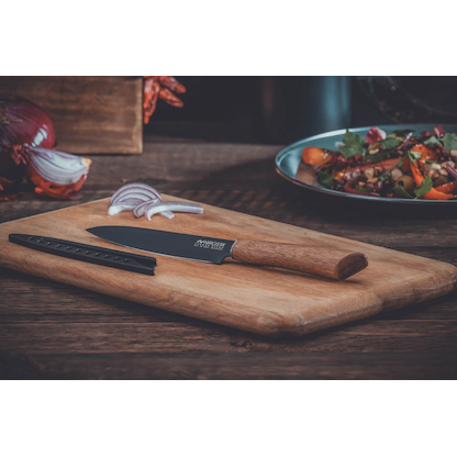 Artikelbild 5 für NIROSTA Küchenmesser Flow Fair schwarz, Klinge: 13,5 cm, 1 St., Artikelnummer 584259