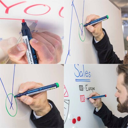 Artikelbild 6 für Schneider Maxx 293 Whiteboard- und Flipchart-Marker rot 2,0 - 5,0 mm, 1 St., Artikelnummer 752044