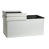 Artikelbild 1 für Echtwerk Sitztruhe Flex EW-FB-0433 weiß Stoff 76,0 cm, Artikelnummer 161792