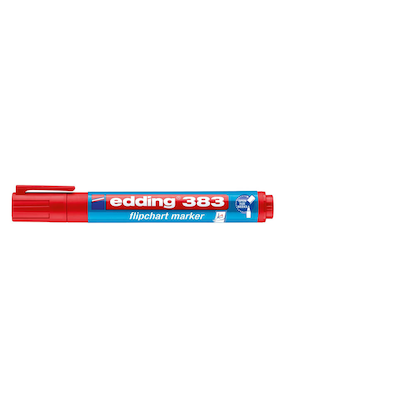 Artikelbild 2 für edding 383 Flipchart-Marker rot 1,0 - 5,0 mm, 10 St., Artikelnummer 269462