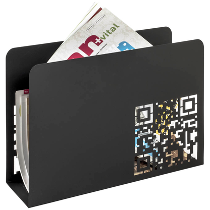 Artikelbild für HAKU Möbel Zeitungsständer 17514 schwarz Metall, DIN A4, Artikelnummer 551327