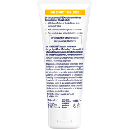 Artikelbild 2 für SKIN STORIES® TATTOO SUN LOTION LSF 50+ Sonnencreme 100,0 ml, Artikelnummer 578507
