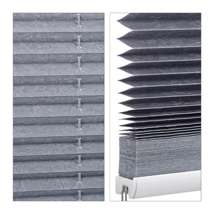 Artikelbild 7 für relaxdays Plissee grau 90,0 x 210,0 cm, Artikelnummer 363657