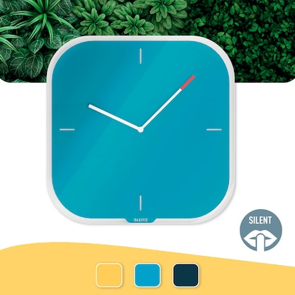 Artikelbild 6 für LEITZ Wanduhr Cosy blau Sicherheitsglas 30,0 x 30,0 cm, Artikelnummer 424384