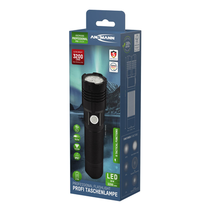 Artikelbild 7 für ANSMANN PRO 3000R LED Taschenlampe schwarz, 5100 mAh, 1 St., Artikelnummer 105498