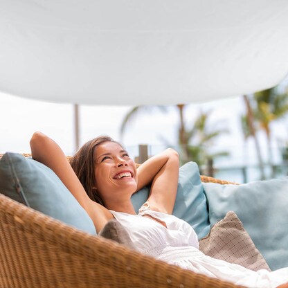 Artikelbild 9 für relaxdays Sonnensegel quadratisch weiß 3,0 x 3,0 m, Artikelnummer 770943