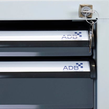 Artikelbild 4 für ADB Werkbank lichtgrau, anthrazitgrau 3 Schubladen 150,0 x 75,0 x 85,0 cm, Artikelnummer 204569