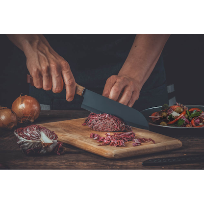 Artikelbild 6 für NIROSTA Santokumesser Flow Fair schwarz, Klinge: 18,0 cm, 1 St., Artikelnummer 584249