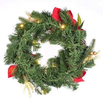 Artikelbild 4 für Idena Weihnachtskranz LED Dekoleuchte grün, 1 St., Artikelnummer 676548