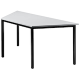 Artikelbild 1 für HAMMERBACHER Konferenztisch VDQTR lichtgrau Trapezform, Vierkantrohr schwarz, 160,0 x 69,0 x 72,0 cm, Artikelnummer 832261