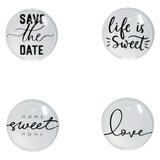 Artikelbild 1 für Zeller Sprüche Magnete Motiv, Kunststoff Ø 2,5 x 0,8 cm, 4 St., Artikelnummer 540023