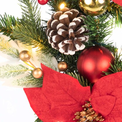 Artikelbild 3 für Idena Weihnachtskranz LED Dekoleuchte grün, 1 St., Artikelnummer 676548