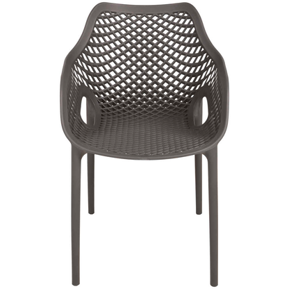 Artikelbild 2 für Garden Pleasure Gartenstühle mit Armlehnen LAURIA anthrazit, 2 St., Artikelnummer 796357