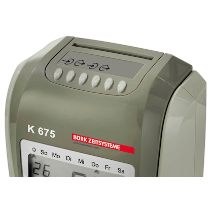 Artikelbild 2 für BÜRK MOBATIME K 675 Stempeluhr, Artikelnummer 166801