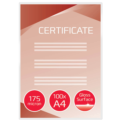 Artikelbild 2 für GBC Laminierfolien glänzend für A4 175 micron, 100 St., Artikelnummer 491917