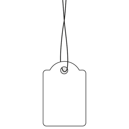 Artikelbild für HERMA Hängeetiketten weiß 15,0 x 24,0 mm mit weißem Faden, 1.000 St., Artikelnummer 702478