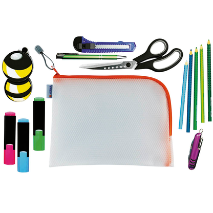 Artikelbild 7 für HERMA Reißverschlussbeutel DIN A5 transparent/orange, 1 St., Artikelnummer 555082