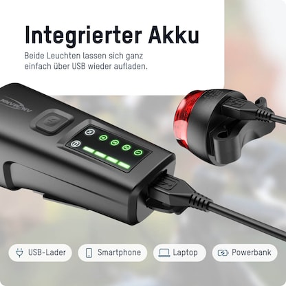 Artikelbild 13 für ANSMANN LED Fahrradbeleuchtung schwarz, 1 St., Artikelnummer 105918