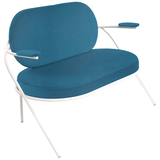 Artikelbild 1 für meet powered by PAPERFLOW 2-Sitzer Sofa SATURNE blau weiß Kunstleder 118,0 x 73,0 x 88,0 cm, 1 St., Artikelnummer 231383