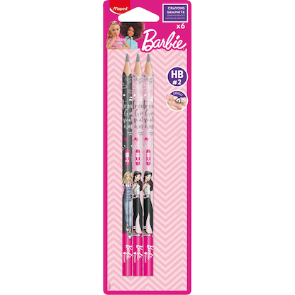 Artikelbild für maped Barbie Bleistifte HB rosa, grau, 6 St., Artikelnummer 260418