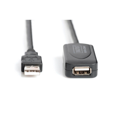 Artikelbild 2 für DIGITUS USB-A/USB-A Kabel DA-73102 20,0 m schwarz, 1 St., Artikelnummer 381339