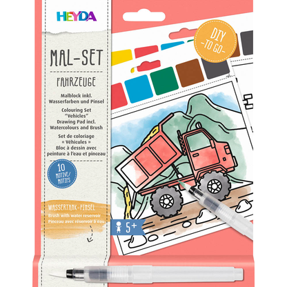 Artikelbild 2 für HEYDA Fahrzeuge Malset farbsortiert, 1 St., Artikelnummer 689788