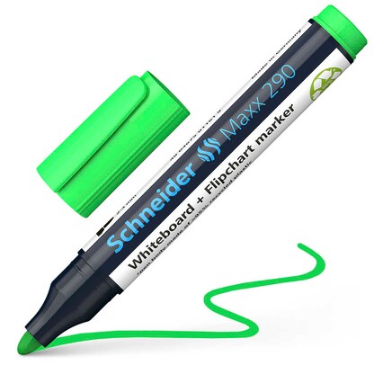 Artikelbild 2 für Schneider Maxx 290 Whiteboard- und Flipchart-Marker grün 2,0 - 3,0 mm, 1 St., Artikelnummer 752069