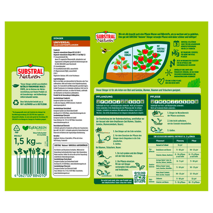 Artikelbild 2 für SUBSTRAL® Naturen® Gartenpflanzen Universaldünger 1,5 kg, Artikelnummer 782167