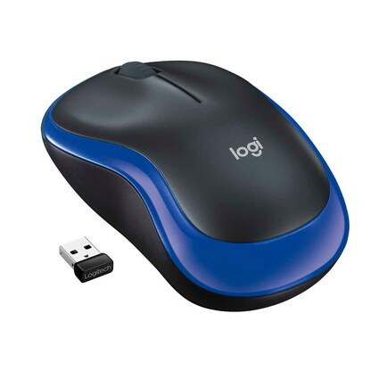 Artikelbild 6 für Logitech M185 Maus kabellos schwarz, blau, Artikelnummer 812341