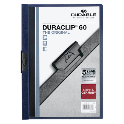 Artikelbild für DURABLE Klemmhefter DURACLIP nachtblau, 25 St., Artikelnummer 328500