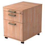 Artikelbild 1 für HAMMERBACHER AC20 SG Rollcontainer nussbaum 3 Auszüge 42,8 x 58,0 x 59,0 cm, Artikelnummer 860135