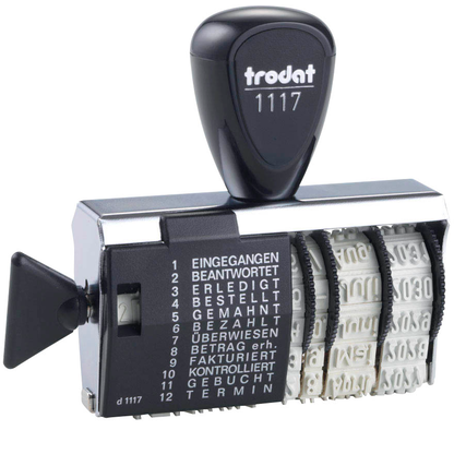 Artikelbild für trodat Datumstempel mit Text Classic 1117 ohne Logo, 1 St., Artikelnummer 500926