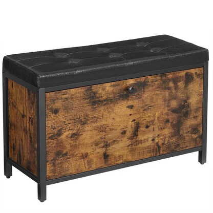 Artikelbild für VASAGLE Schuhbank LSB049B01 vintagebraun, schwarz Holz 80,0 cm, Artikelnummer 759546
