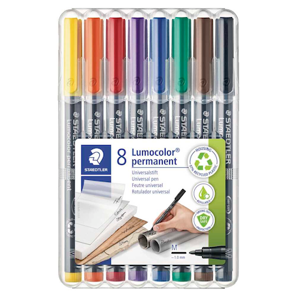 Artikelbild für STAEDTLER Lumocolor Folienstifte-Set farbsortiert permanent, 8 St., Artikelnummer 147702