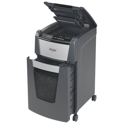 Artikelbild 5 für Rexel Optimum AutoFeed+ 225M Aktenvernichter mit Partikelschnitt P-5, 2 x 15 mm, bis 225 Blatt, schwarz, Artikelnummer 267532