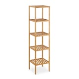 Artikelbild 1 für relaxdays Badregal braun 34,0 x 33,0 x 140,0 cm, Artikelnummer 448858