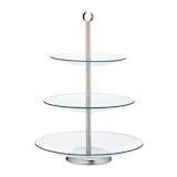 Artikelbild 1 für relaxdays Etagere transparent/silber Höhe: 40,0 cm, 1 St., Artikelnummer 762643