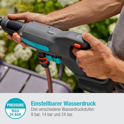 Artikelbild 11 für GARDENA AquaClean 24/18V P4A Solo Akku-Druckreiniger 18,0 V, ohne Akku, Artikelnummer 212447