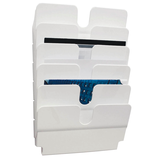 Artikelbild 1 für DURABLE Wandprospekthalter Flexiplus weiß DIN A4 quer 6 Fächern 34,0 x 10,0 x 52,0 cm, 1 St., Artikelnummer 483826