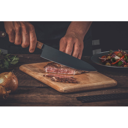 Artikelbild 5 für NIROSTA Kochmesser Flow Fair schwarz, Klinge: 20,5 cm, 1 St., Artikelnummer 584282