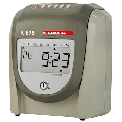 Artikelbild 3 für BÜRK MOBATIME K 675 Stempeluhr, Artikelnummer 166801