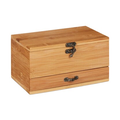 Artikelbild 2 für relaxdays Nähkästchen braun, 1 St., Artikelnummer 643983