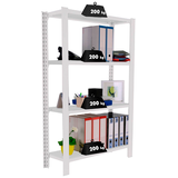 Artikelbild 1 für Simonrack Schwerlastregal OFFICCLICK 4 8435104914304 weiß 90,0 x 30,0 x 150,0 cm, Artikelnummer 978967