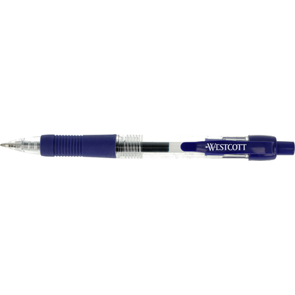 Artikelbild 2 für WESTCOTT Gelschreiber transparent/blau 0,4 mm, Schreibfarbe: blau, 1 St., Artikelnummer 333579