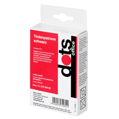 Artikelbild 4 für dots schwarz Druckerpatrone kompatibel zu Canon CLI-551 XL BK, Artikelnummer 575508