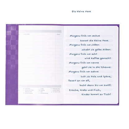 Artikelbild 2 für HERMA Heftumschlag mit Baststruktur lila Kunststoff DIN A5, 1 St., Artikelnummer 604302