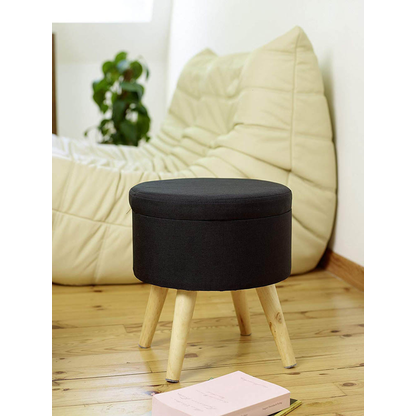 Artikelbild 3 für Echtwerk Hocker mit Stauraum Max EW-SH-0455 schwarz, 1 St., Artikelnummer 161903